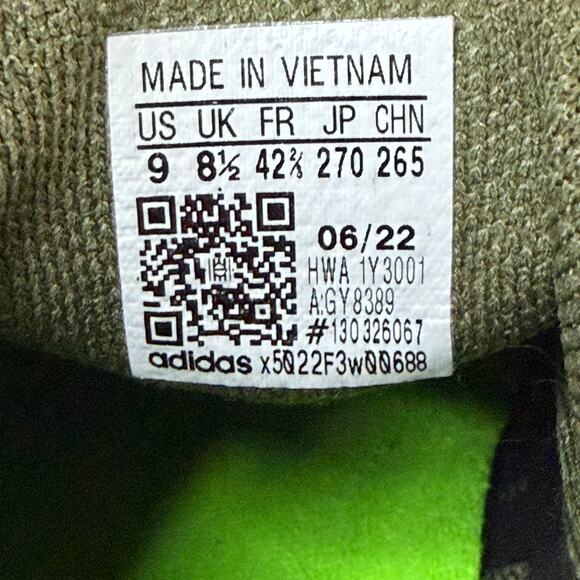 Adidas Ultra 4DFWD Focus Olive Green Black Shoes, Size 9 Men's, 10 Women's - Picture 9 of 9